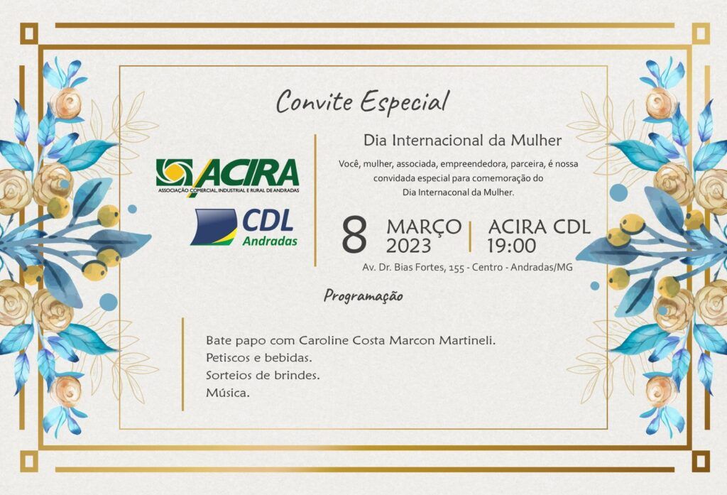 ACIRA CDL realiza evento especial em comemoração ao Dia Internacional das Mulheres